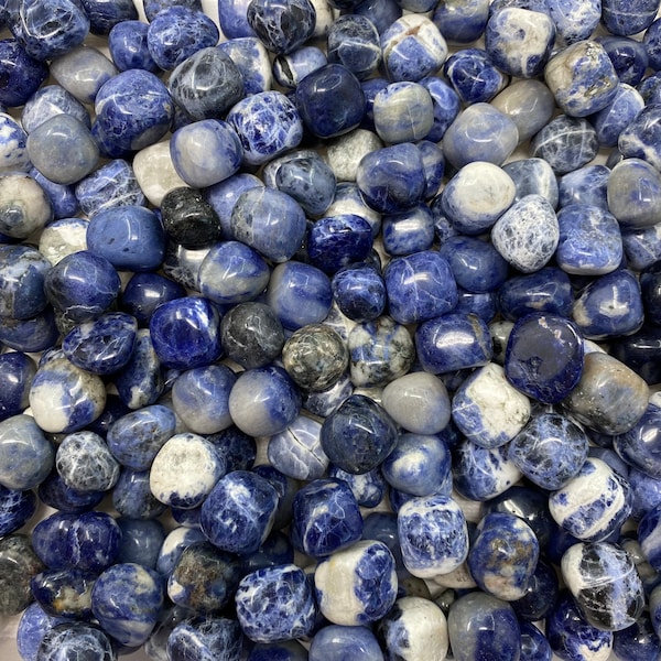 Sodalite Tumbled Stones, sodalite tumble, tumbled sodalite, tumbled stones, sodalite stone, sodalite tumbled stone, tumbles, pocket stones