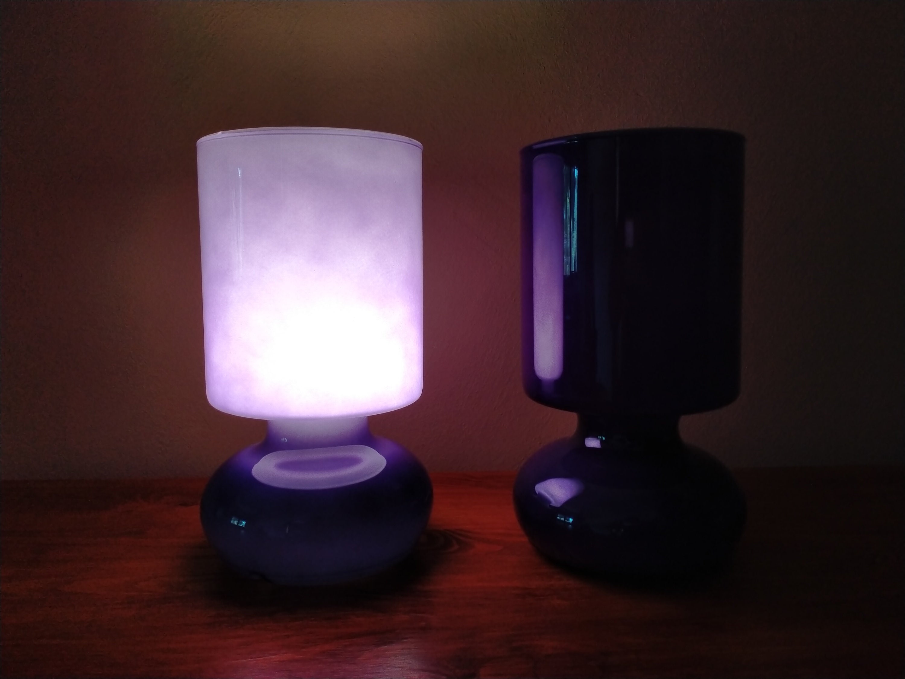 Purple Ikea Lykta lamp Violet Ikea Lykta table lamp Handmade Etsy