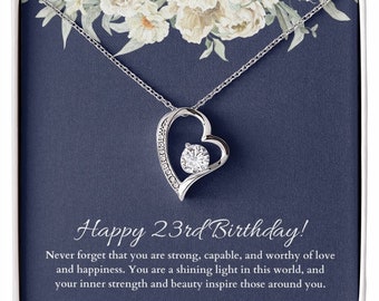 23rd Birthday Gift For Her, 23rd Birthday Gift For Women, 23rd Birthday Gift For Best Friend, 23rd Birthday Gift Necklace Jewelry