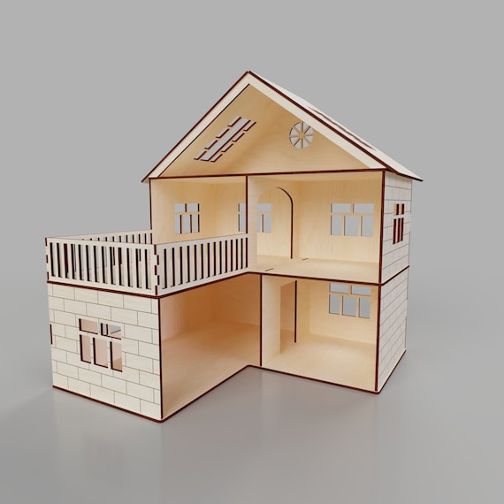 laser cut dollhouse