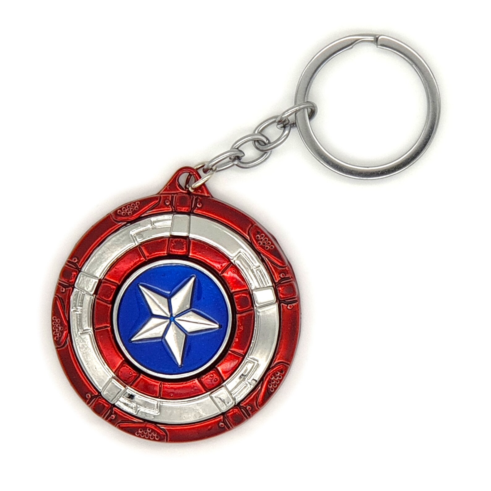 Marvel Avengers Captain America Spinning Shield Metal Pewter Etsy UK