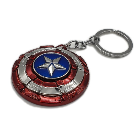 Marvel Hero The Avengers Captain America Metal Keychain Key Chain Keyring Gift 