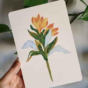 Impression florale, peinture