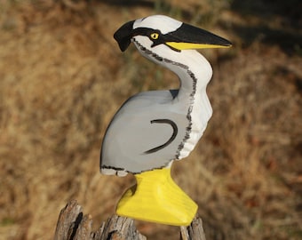 Wooden Heron⎟Wooden animals⎟Animal toy⎟Wooden toy⎟Ecological⎟Educational toy⎟Children gift⎟Decoration⎟Heron toy