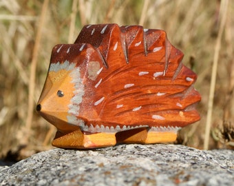 Wooden hedgehog⎜Wooden wild animals⎜Wood toy⎜Ecological toy⎜Educational toy⎜Child gift⎜Wood decoration⎜Wooden animals⎜Hedgehog toy⎜Hedgehog