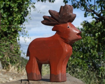 Wooden deer⎜Wooden wild animals⎜Wooden toy⎜Ecological toy⎜Educational toy⎜Children gift⎜Wood decoration⎜Kids toy⎟Wooden toy⎟Deer toy⎟Deer