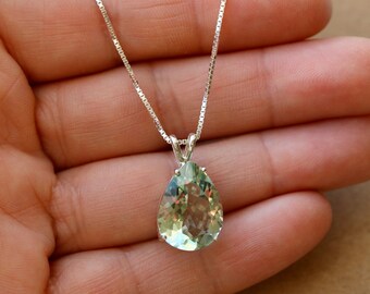Details about U&C Sundance Green Amethyst Prasiolite Briolette 14k Gold Filled Chain Necklace Details about U&C Sundance Green Amethyst Prasiolite Briolette 14k Gold Filled Chain Necklace