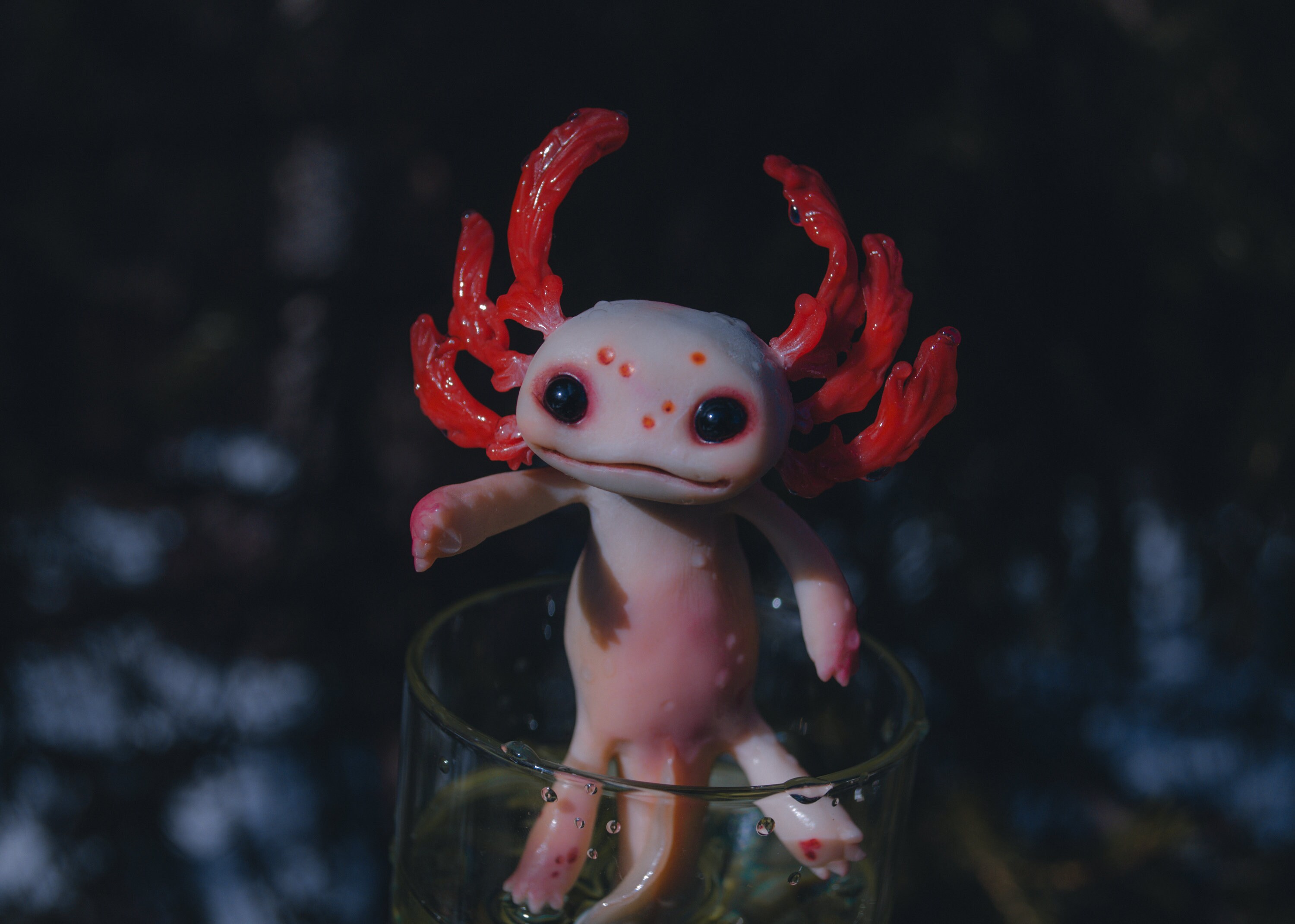 Merry axolotl polymer clay figures polymer clay cute animal Etsy