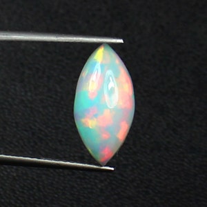 Top Quality Natural Opal Stone Marquise Shape Loose Stone Welo Opal Cabochon Making Jewelry Rainbow Flashy Fire Opal White Opal Cabochon