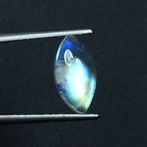Rainbow Moonstone Fire Cabochon Marquise Gemstone 10x5x3.5 MM Calibrated Size Gemstone White Labradorite Stone Hand Polished Cabochon