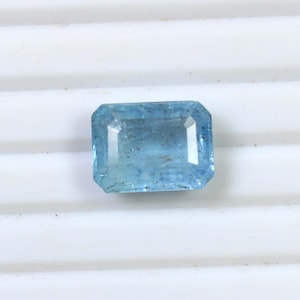 Aquamarine Cut Stone Rectangle Shape Gemstone Aquamarine Healing Crystal Faceted Aquamarine Wholesale Aquamarine Loose Gemstone