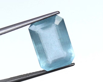 Top Quality Natural Aquamarine Cut Aquamarine Faceted Blue Aquamarine Gemstone 7.80 Cts Aquamarine Cut Stone For Jewelry Making