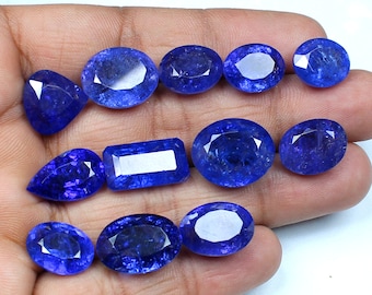 Natural Blue Tanzanite, Faceted Loose Gemstone, Mixed Shape (1-10 Cts)