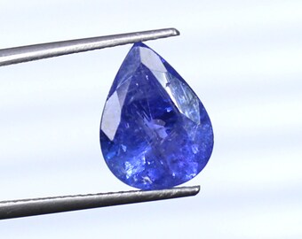 AAA Tanzanite Gemstone: 3.70 Carat Pear Shape, Royal Blue