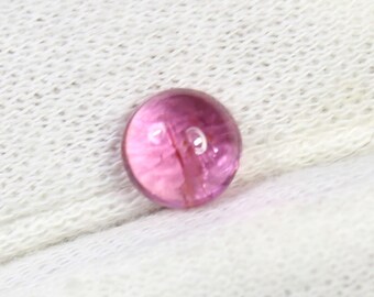 AAA Quality Pink Tourmaline Cabochon Calibrated Size Tourmaline Gemstone Round Shape 8x8 MM Loose Crystal Jewelry Making Gemstone 2.20 Cts
