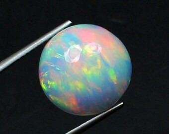 Top Quality Multi Fire Opal, Ethiopian Opal, Play Of Color Opal, Handmade Opal Gemstone, Opal Cabochon, 12.5x12.5x6.5 MM, White Opal Cabs