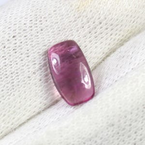Natural Tourmaline Cabochon Pink Color Tourmaline Gemstone Cushion Shape Polished Gemstone Use Wire Wrapping Jewelry Cabochon 11.8x7x3 MM