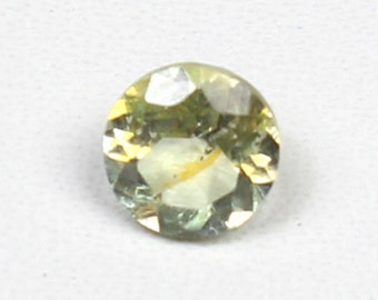 AAA Natural Aquamarine Loose Gemstone, Round Faceted Cut (6x6x4 MM)