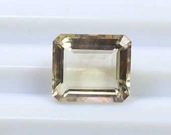 Faceted Oregon Sunstone Loose Gem, Octagon AAA, 3.10 Cts