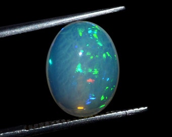 AAA Quality Natural Ethiopian Opal Cabochon Welo Fire Opal Loose Opal Stone 13x10x6.1 MM 3.40 Cts Oval Shape Smooth Opal Cabochon Gemstone