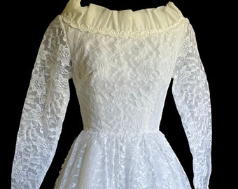 Vintage Wedding Dress | 1960s Vintage Wedding Dress | Vintage Lace Wedding Dress | Vintage Lace Gown