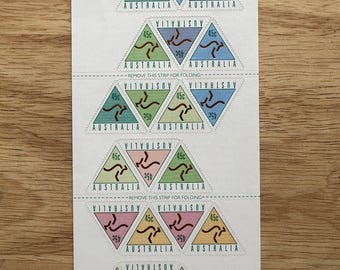 Unsued Australian Stamps, 45c Value, 1994 ATM Sheetlets.