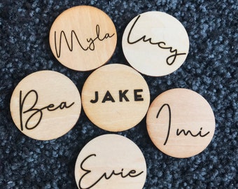 Personalised Engraved Wooden Gift Tags