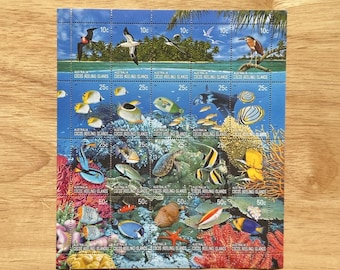 Unsued Australian Stamps, Cocos (Keeling) Islands, Mixed Value Minisheet, 2006 Coral Reefs.