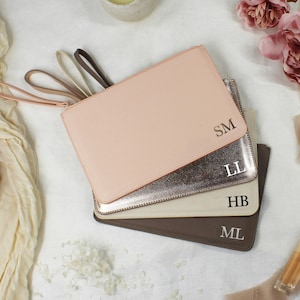 Bolso de mano de boda personalizado con iniciales, correa de muñeca, regalo para dama de honor, despedida de soltera, recuerdo para la fiesta nupcial, propuesta de dama de honor