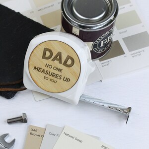 Dad Father's Day Gift 5M Tape Measure for Dad 'No One Measures Up To You' DIY Tool Gift for Home Builder Dad, Practical Dad Gift Work Tool