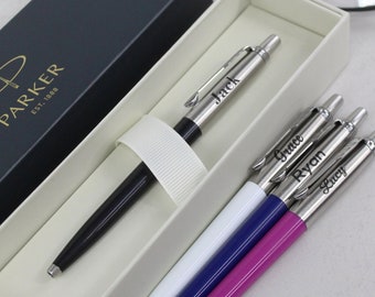 Personalised Parker Jotter Pen, Engraved Metal Ballpoint Pen, Executive, Staff, Retirement, Promotional Gift, Gift Him/Her, Gift Boxed