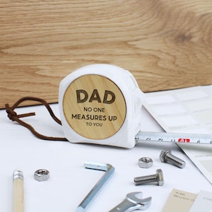 Dad &#39;No One Measures Up To You&#39; 5M Tape Measure For Daddy Father&#39;s Day Gift For Dad, Grandad Father&#39;s Day Tape Measure, 5 Meter Tape Measure