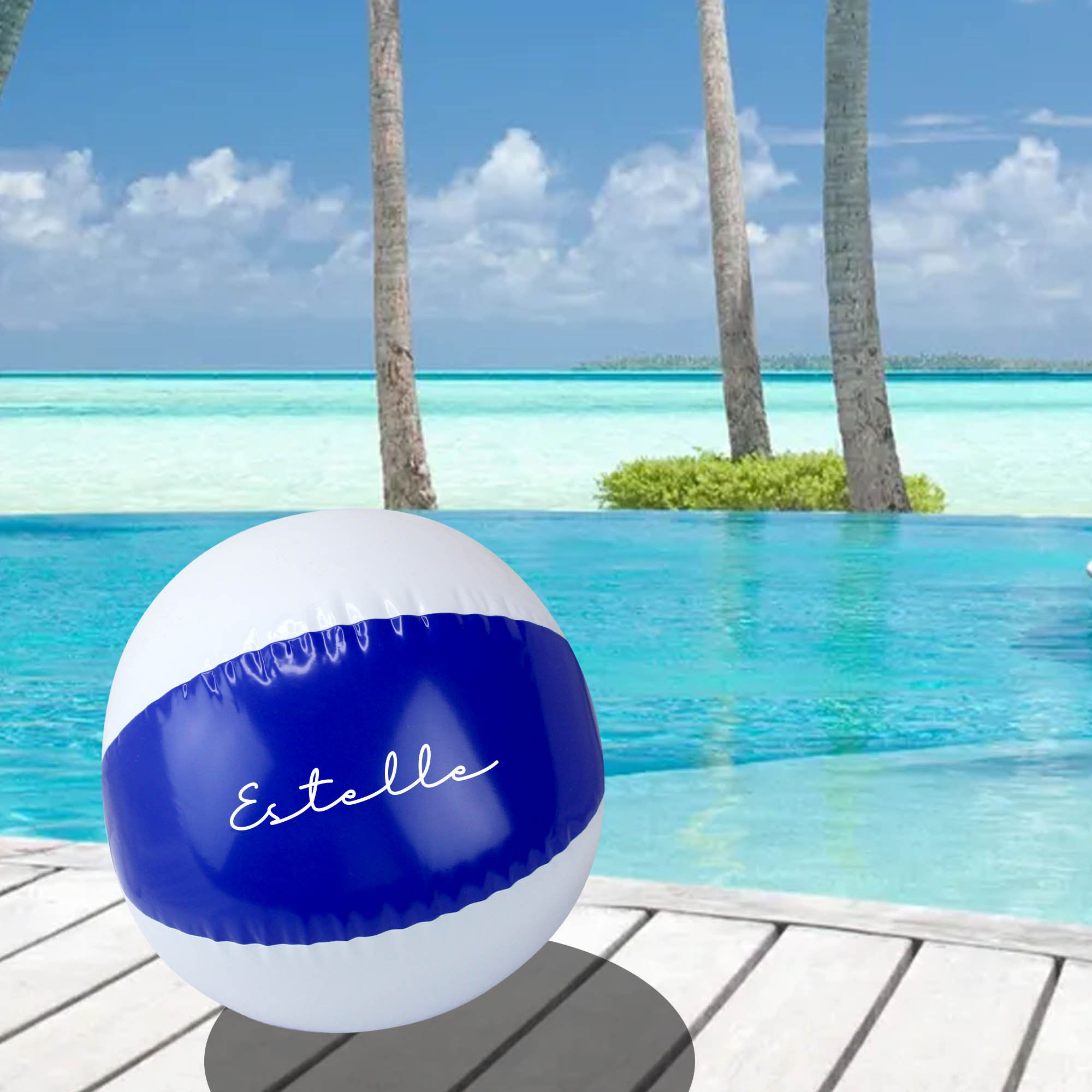 Personalised Vinyl 9 Inflatable Pink Beach Ball Pool Etsy UK