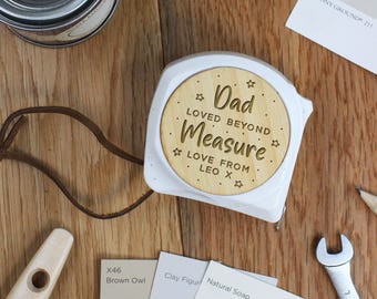 Cinta métrica personalizada de 5 m para papá, regalo práctico para el Día del Padre, herramienta personalizada para manualidades, regalo para comerciante