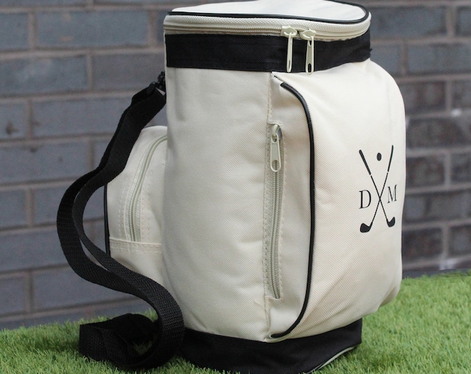 Golf Cooler Bag, Insulated Golf Caddy Cool Bag, 4L Personalised Lunch Cooler Bag, Dad Golf Gift, Grandad Father’s Day Gift, Golf Lover Gifts