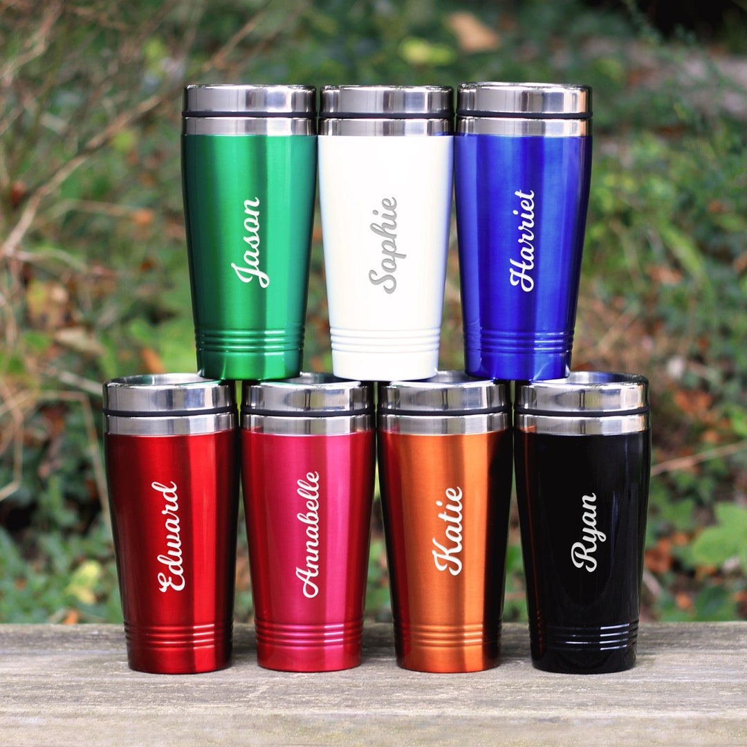 Mug Isotherme Voyage 16 Oz (473 Ml) Acier Inoxydable - Design Police Girlfriend - Neuf