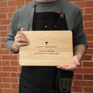 Personalised Steak Cutting Board, Master of Steak Wooden Chopping Board, BBQ Gift for Him, Custom Engraved Meat Board, Grill Master Gift