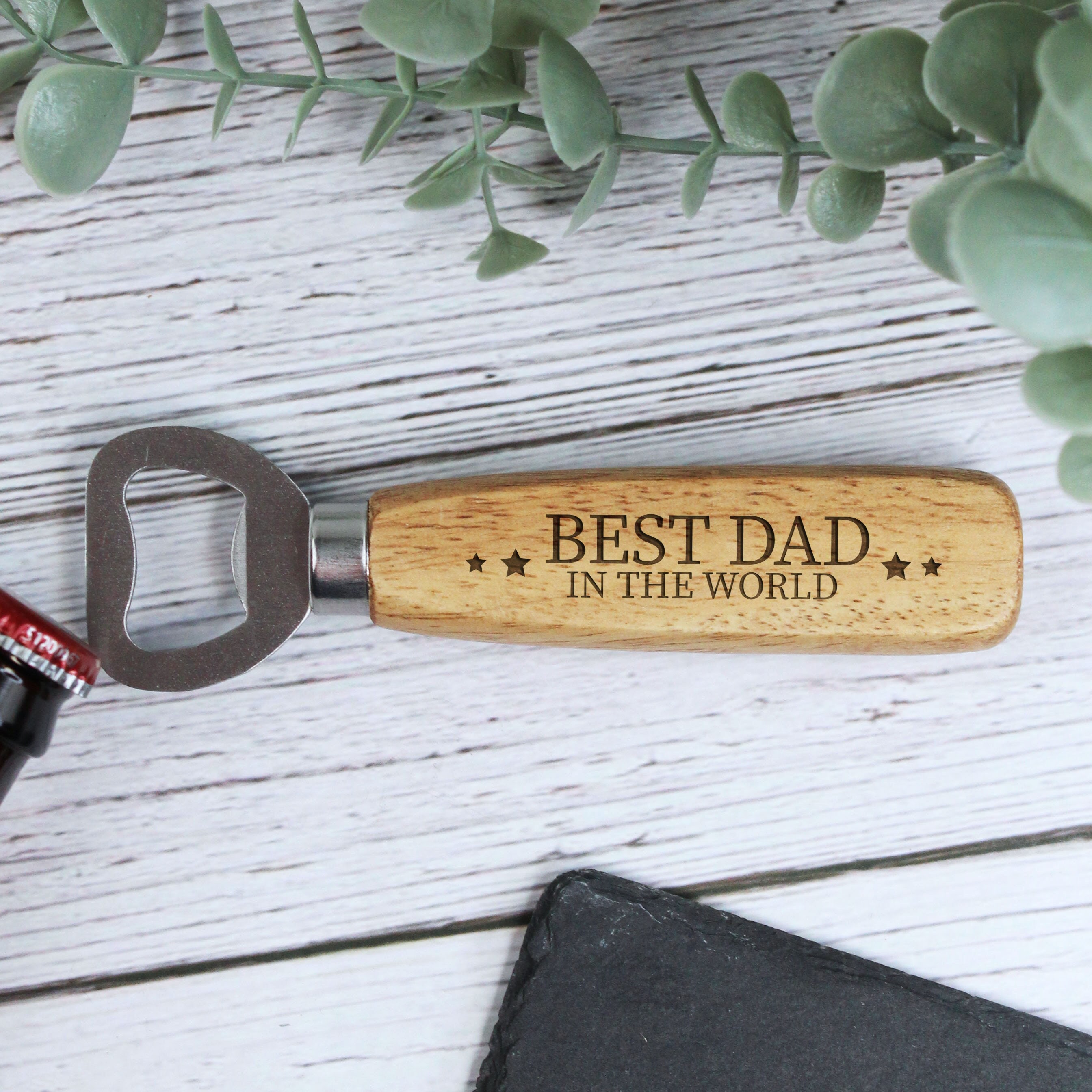 Personalised Bottle Opener for Dad Best Dad in the World -  Norway