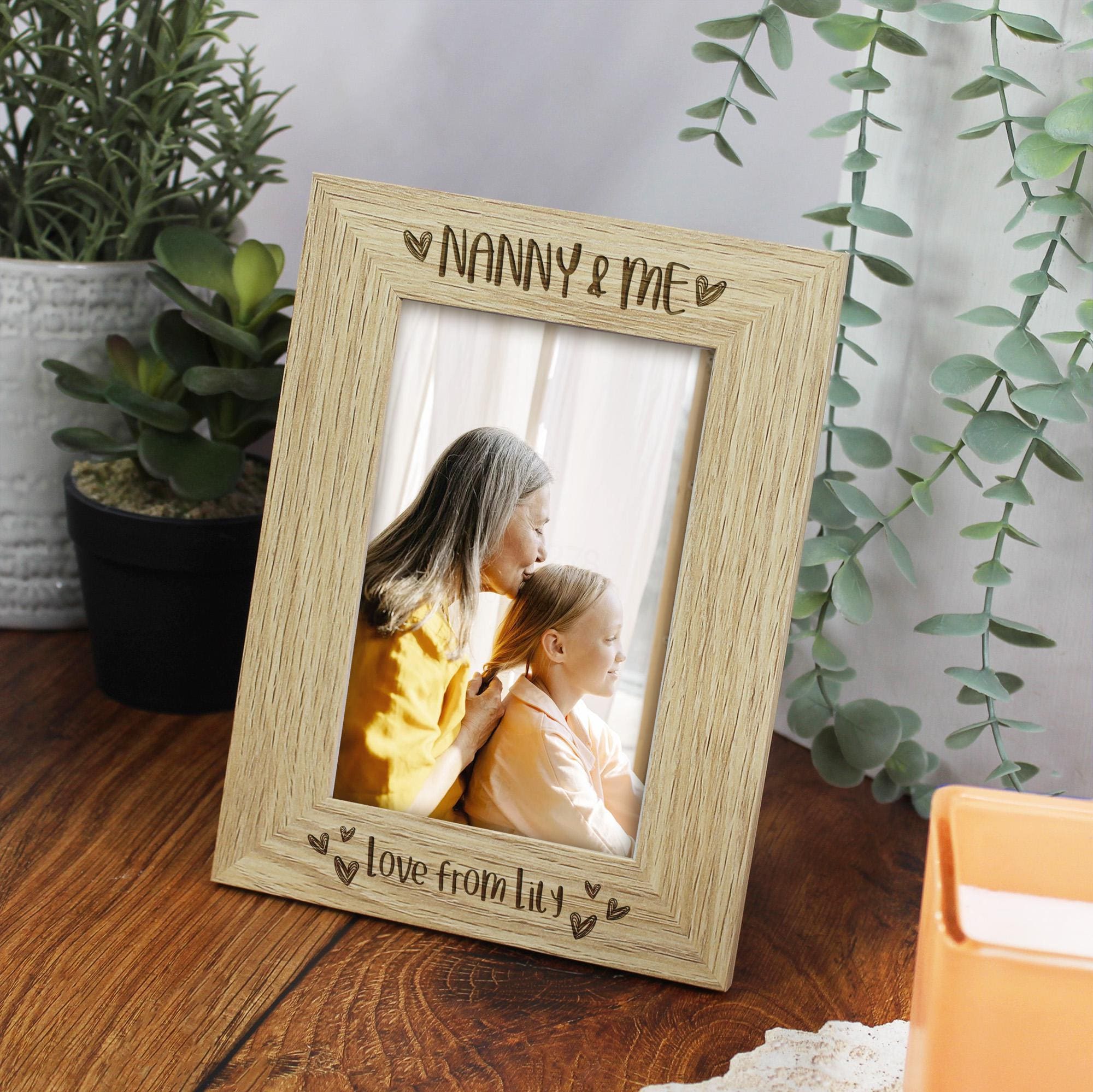 Cornice Portafoto In Legno 10x15 Cm - Regalo Per Nonna Mawmaw Con Frase Life Is Better With Mawmaw
