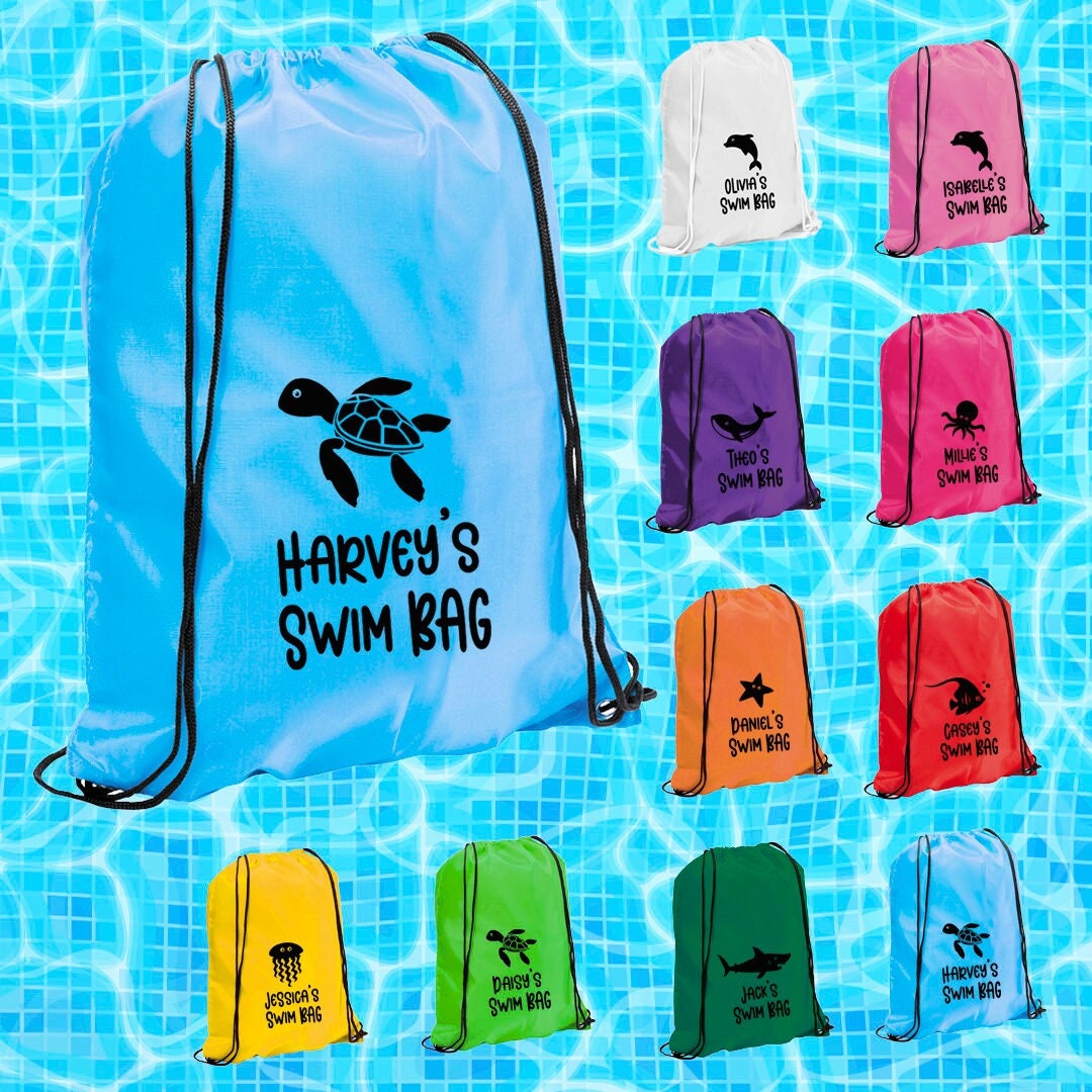 Drawstring swimming bag sale