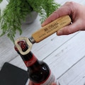 Personalised Wooden Teacher Bottle Opener Work Recovery Tool Beer Bottle Opener Funny Thank You Teacher Christmas Gift Male Teacher Gift
