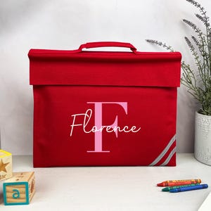 School Book Bag | Back to School | Personalised Bookbag | Girls | Boys | School Bag with Name | Choice of Colours | Primary School | Nursery