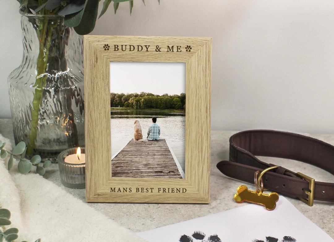 My Dog & Me Photograph Frame, Personalised Dog My Pet and Me Picture ...