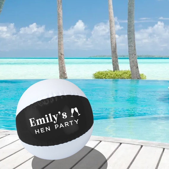 Personalised Pink Beach Ball Hen Party Bridal Party Favours for Hen Do Abroad Summer Beach Themed 9 Inflatable Beach Ball Custom Name Etsy Canada