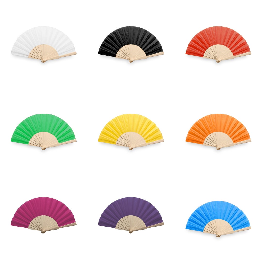 Hand Folding Fan, Wooden Handheld Fan, Wedding Party Favours, Gift for Guests, Hand Held Folding
