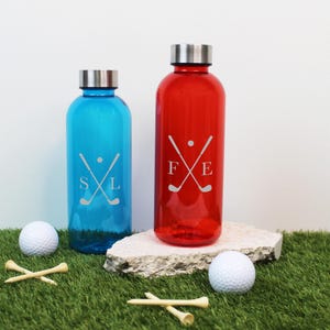 Golf Water Bottle, Golf Lovers Gift, Golf Player Tournament Prize, Gift for Him, Personalised Golf Club Gifts, Golf Member Gift for Golfer