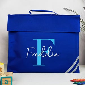 School Book Bag | Back to School | Personalised Bookbag | Girls | Boys | School Bag with Name | Choice of Colours | Primary School | Nursery