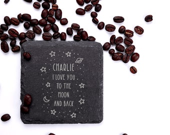 Banberry Designs i Love you to the moon and back – Cornice foto 10,2 x 15,2 cm – apertura Love Plaque
