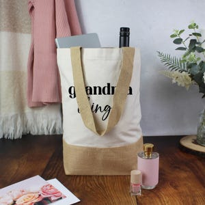 Grandma Things Tote Bag, Grandma Mother's Day Gift, Personalised Grandma Tote Bag, Birthday Gift for Granny, From Grandchildren, New Grandma