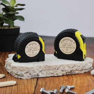 Personalised Grandad 3M 5M 7.5M Tape Measure | Grandad DIY Tool | Father's Day Gift for Him, Grandad, Dad | I Love You More Than Can Measure